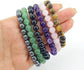 Men Women 8mm Natural Stone Bead Stretch Bracelet Healing Crystal Gemstone Beaded Bracelets