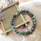 Men Women 8mm Natural Stone Bead Stretch Bracelet Healing Crystal Gemstone Beaded Bracelets