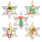 Christmas Tree Decorations LED Lights Luminous Pendants Ornaments Hanging Christmas Socks Santa Claus Snowman Snowflakes Window/Court/Fireplace/Patio/