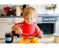 Babies Plate Silicone Babies Plates Suction Placemat Divided Dishes for Babies and Babiess One-Piece Strong Suction, BPA Free, Microwave Dishwasher secure