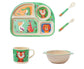 Bamboo Babies tableware set, 5-piece tableware set plate, bowl, spoon, fork, cup, recycled natural material bpa free