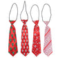 4pcs Christmas babies Ties Cartoon Handsome babies Ties Creative Xmas Ties