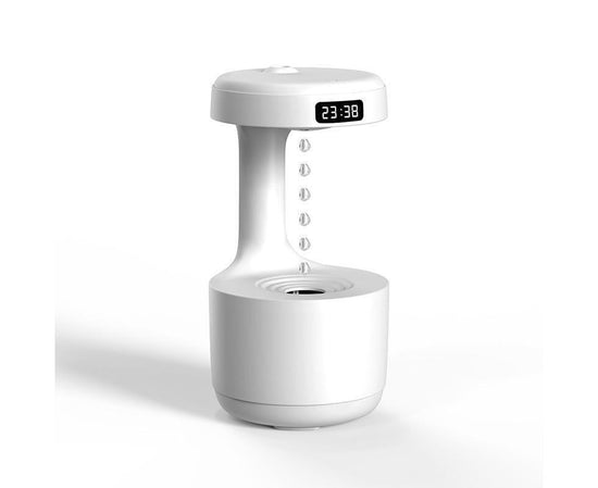 Anti-gravity water droplet backflow humidifier aromatherapy machine large-capacity mist essential oil office bedroom home sprayer white