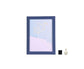 1 Set 5 Inch Photo Frame Patchwork Waterproof Thickened Decorative Foam Wall Hanging Photo Display Frame Household Supply - Dark Blue