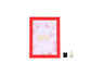 1 Set 5 Inch Photo Frame Patchwork Waterproof Thickened Decorative Foam Wall Hanging Photo Display Frame Household Supply - Red
