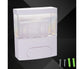 300ml Wall-mounted PP Manual Liquid Soap Dispenser Shampoo Shower Gel Bottle-Black