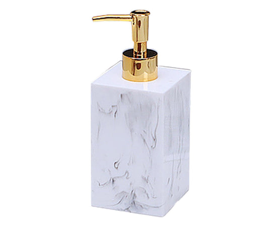 500ml Empty Hand Sanitizer Bottle Refillable Versatile Resin Marbling Press Lotion Dispenser for Bathroom