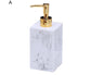 500ml Empty Hand Sanitizer Bottle Refillable Versatile Resin Marbling Press Lotion Dispenser for Bathroom