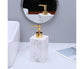500ml Empty Hand Sanitizer Bottle Refillable Versatile Resin Marbling Press Lotion Dispenser for Bathroom