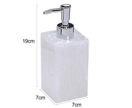 500ml Empty Hand Sanitizer Bottle Refillable Versatile Resin Marbling Press Lotion Dispenser for Bathroom