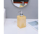 500ml Empty Hand Sanitizer Bottle Refillable Versatile Resin Marbling Press Lotion Dispenser for Bathroom