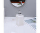 500ml Empty Hand Sanitizer Bottle Refillable Versatile Resin Marbling Press Lotion Dispenser for Bathroom