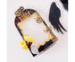 Acrylic Photo Frame Creative Devil Wings Replaceable Album Postcard DIY Storing Desktop Display White/Black 3 Inch Picture Holder Ornament Birthday Gift - Black