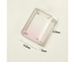Card Brick grip Suction Transparent Visible DIY Store Photos Gradient Color Flowing Sand Mahjong Size Card Case Album Home Supply - Pink