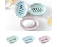 Double Layers Oval Soap Storage Holder Box Stand Kitchen Bathroom Accessories-Green