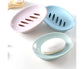 Double Layers Oval Soap Storage Holder Box Stand Kitchen Bathroom Accessories-Green