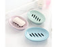 Double Layers Oval Soap Storage Holder Box Stand Kitchen Bathroom Accessories-Green