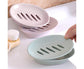 Double Layers Oval Soap Storage Holder Box Stand Kitchen Bathroom Accessories-Green