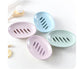 Double Layers Oval Soap Storage Holder Box Stand Kitchen Bathroom Accessories-Green