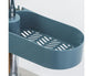 Drain Basket Multi-use Hollow Plastic Creative Soap Sponge Sink Rack Holder for Kitchen-Blue