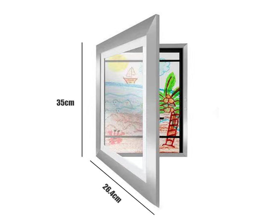 Picture Frame Front-Opening Shatter Resistant Decorative Changeable Not Easily Deformed Display Photo Easy to Use babies Artwork Picture Frame Home Decor - Golden