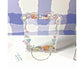 Sign Stand Ornament Irregular Wave Edge Acrylic Flower Pattern Surrounding 3 Inch  Album Photocard Stand Household Use