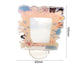 Sign Stand Ornament Irregular Wave Edge Acrylic Flower Pattern Surrounding 3 Inch  Album Photocard Stand Household Use