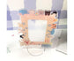 Sign Stand Ornament Irregular Wave Edge Acrylic Flower Pattern Surrounding 3 Inch  Album Photocard Stand Household Use
