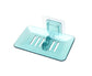 Soap Holder Easy to Install Selfdhesive PVC Bathroom Soap Holder for Home-Green