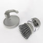Soap Brush with Organizer, Kitchen Dish Brush Set for Cleaning Pots and Pans (Grey)