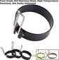 Stainless Steel Egg Rings, Omelette Mold, Non-Stick Egg Rings with Folding Handles, Round Egg Rings