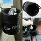 Black Portable Collapsible Car Bin | Trash Can| Bin| Car Bin | Car Accessories | Rubbish Bin | Car Gadgets | Storage Basket | Pop-up Leak Proof Trash