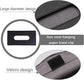 Car Visor Tissue Box Multifunctional Car Tissue Holder PU Leather Backseat Sun Visor Tissue Holder for Car Accessories (black)