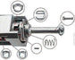 1set Auto Car Front Left Right Door Lock Cylinder Repair Kit Replacement Parts For BMW E46 3 SERIES Car Accessories