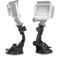 Action Camera Accessories Car Suction Cup Mount + Tripod Adapter for GoPro hero 7/6/5/4 SJCAM/YI, Model: Black
