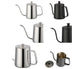 600ml Pour Over Kettle Coffee Maker Stainless Steel Gooseneck Drip Tea Pot Jug-Black 600ML