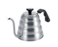 Stainless Steel Coffee Tea Pot, Drip Kettle with Gooseneck & Built-in Thermometer, 1.2L