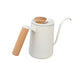 Stainless Steel Drip Coffee Pot, Long Gooseneck Spout Kettle, Tea Matte White, 600ml