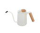 Stainless Steel Drip Coffee Pot, Long Gooseneck Spout Kettle, Tea Matte White, 600ml