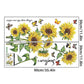 2 Pcs Wall Stickers The Sunflower Wall Stickers Mural Decals For Bedroom Living Room Wall