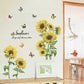2 Pcs Wall Stickers The Sunflower Wall Stickers Mural Decals For Bedroom Living Room Wall