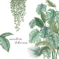 Plant Wall Sticker Back Bamboo Garden Wallpaper Small Fresh Door Decoration Sticker Wall Stickers