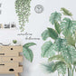 Plant Wall Sticker Back Bamboo Garden Wallpaper Small Fresh Door Decoration Sticker Wall Stickers