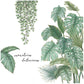 Plant Wall Sticker Back Bamboo Garden Wallpaper Small Fresh Door Decoration Sticker Wall Stickers