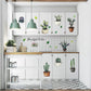 Cactus Potted Wall Stickers Personality Bedroom Dining Kitchen Wardrobe Decorative Wall Stickers(30x60cm)