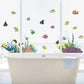 Colorful Wall Stickers I Murals: 130 X 42cm I Wall Tattoo Bathroom Tile Sticker