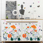 Fresh Flowers And Plants Wall Stickers Glass Window Stickers Colorful Butterfly Flowers Bedroom Living Room Decoration Stickers