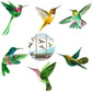 Anti-collision Window Stickers Porch Bird Protection Sticker Garden Birds Window Stickers Hummingbird Bird Wall Stickers For Window, Living Room, Office