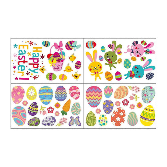 Holiday Ornaments Easter Day Stickers Window Glass Stickers Fridge Stickers