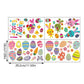 Holiday Ornaments Easter Day Stickers Window Glass Stickers Fridge Stickers